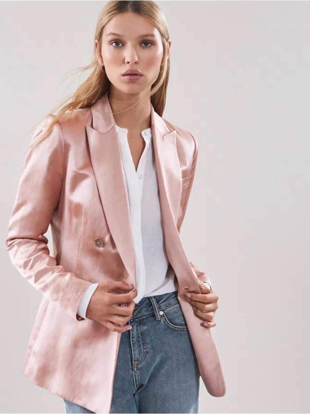 REISS Solene Metallic Jacket US 4